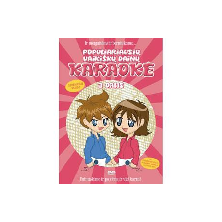 DVD Populiariausių vaikiškų dainų karaoke-3