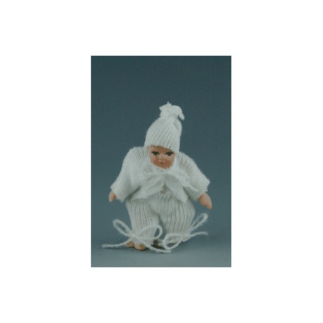 Kūdikis baltais drabužėliais