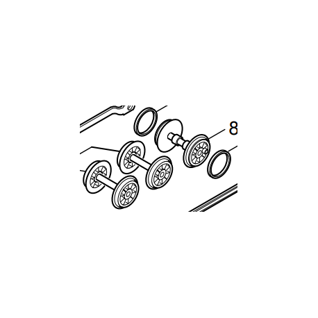 Wheel Set for Marklin Locomotives