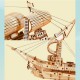 Medinė 3D laivo dėlionė