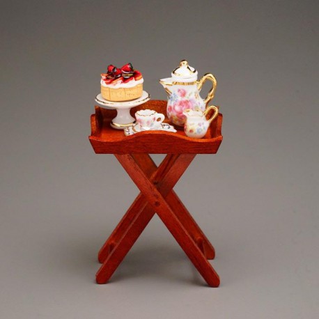 Serving Table with Coffeeset and Cake