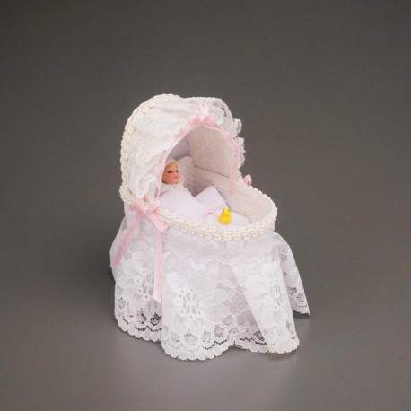 Baby Cradle with Lace