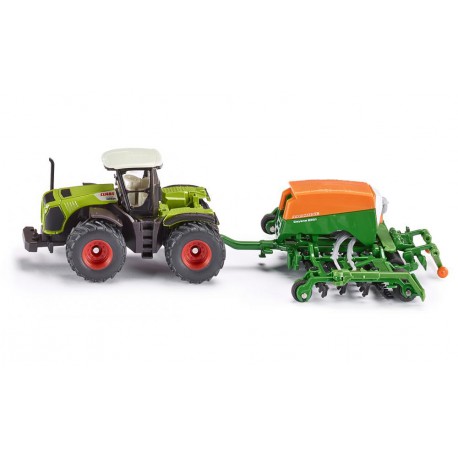 Tractor with seeder