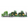 Low Loader with John Deere tractors