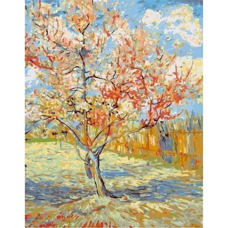 Van Gogas "Žydintis persikų medis"