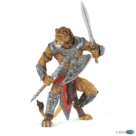 Lion mutant warrior figurine