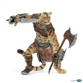 Tiger mutant warrior figurine