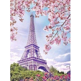 Eifelio bokštas pavasarį