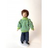 Boy with striped sweater