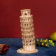Medinė 3D Pizos bokšto dėlionė
