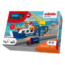 Märklin my world Freight Ship and Harbor Crane