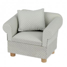 Armchair with cushion