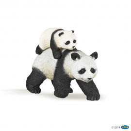 Panda and her baby figurine