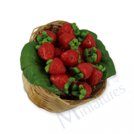 Strawberry in a basket
