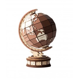 Wooden 3D globe puzzle