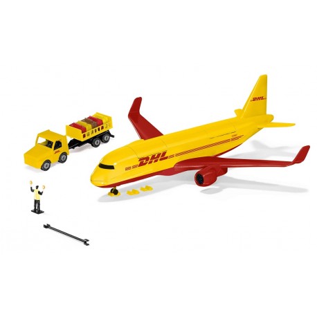 DHL aircraft with accessories