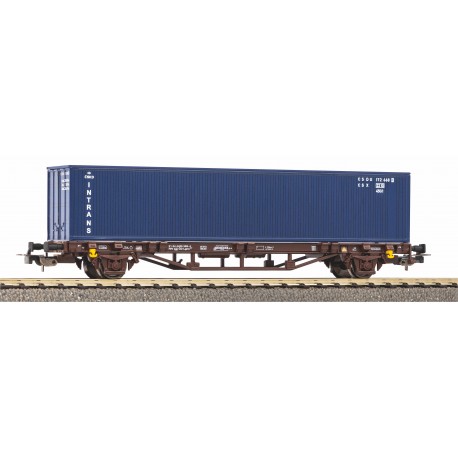 Flat Car with Container Intrans