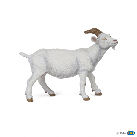 Papo White nanny goat
