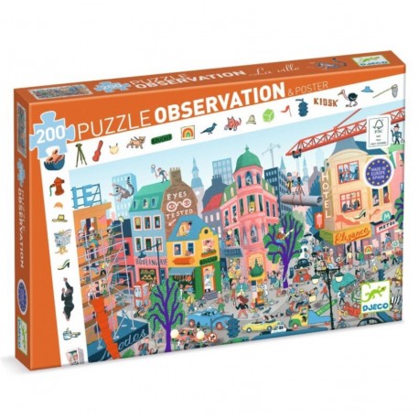 Observation puzzles - The city - 200 pcs