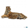 Lying tigress nursing