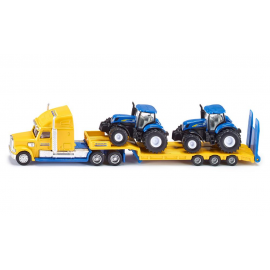 Truck with New Holland tractors