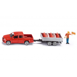 Pick-Up with tipping trailer